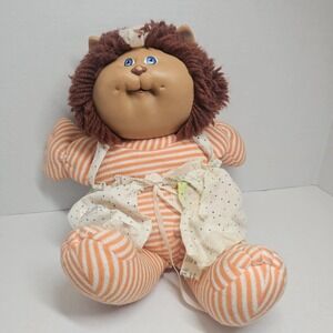 Vintage Cabbage Patch Koosas Cat Doll Striped‎ Orange Toy-Fair Condition